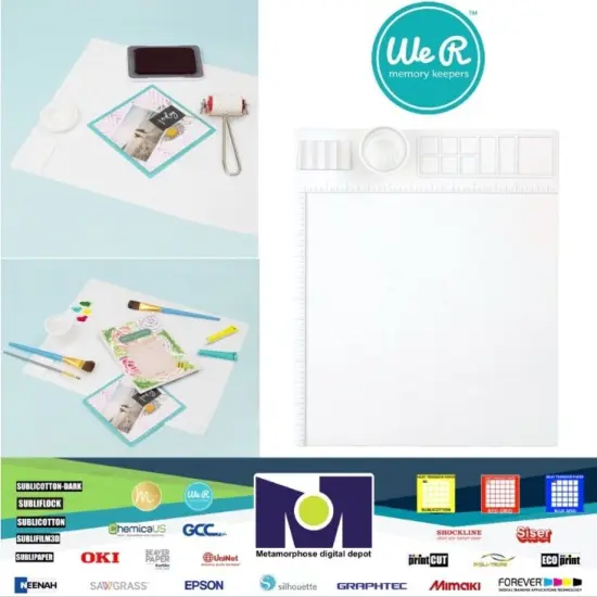 We R Memory Keepers Silicon Workspace and Stencil Mat 12"x12" 60000699 {1}