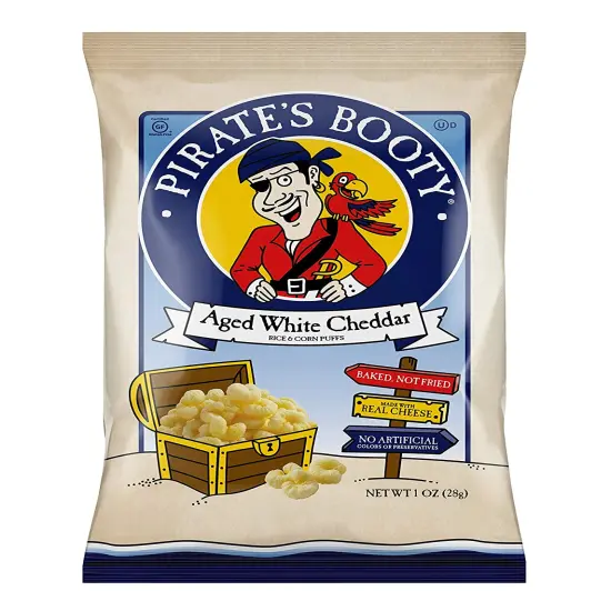 Snack Puffs, Aged White Cheddar, 1 oz(Case of 12) {1}