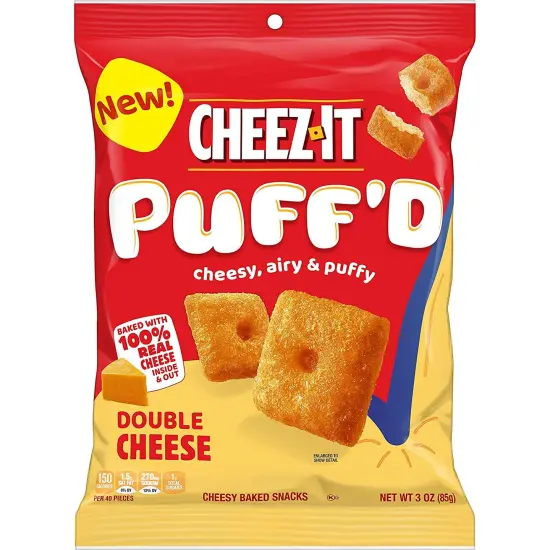 Cheez It Puff'D Double Cheese Crackers 3 oz (Case of 6) {1}