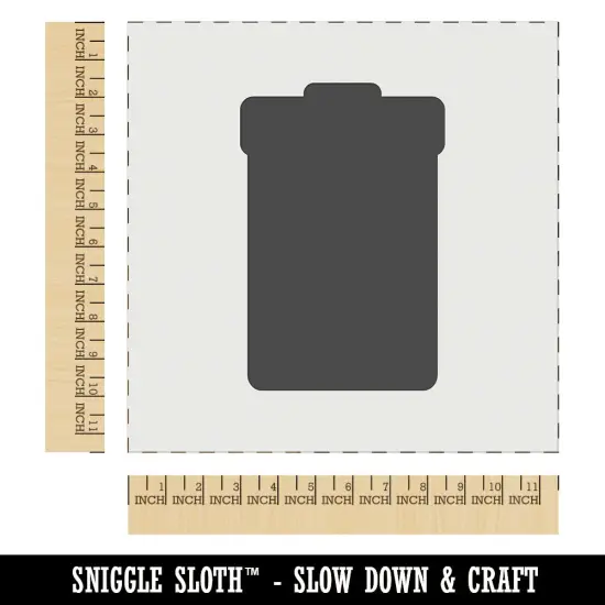 Garbage Trash Can Solid Wall Cookie DIY Craft Reusable Stencil {1}
