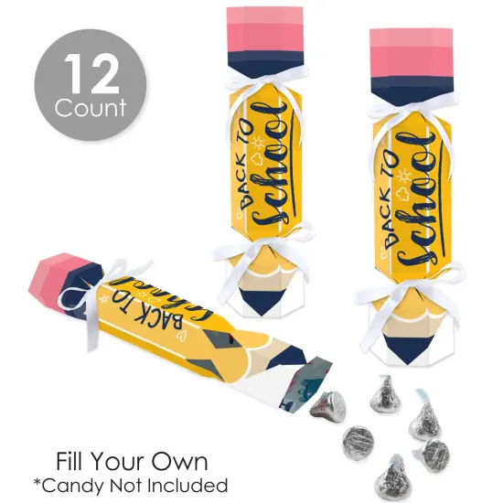 Big Dot of Happiness Back to School - No Snap First Day of School Classroom Party Table Favors - DIY Cracker Boxes - Set of 12 {4}