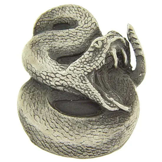 Rattle Snake Pin Pewter 1" {1}
