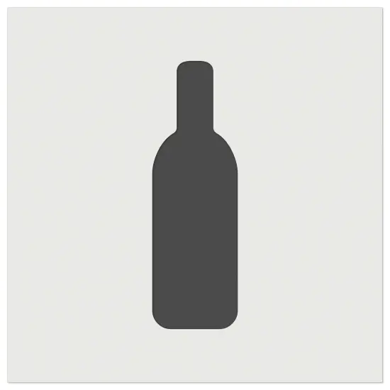 Wine Bottle Solid Wall Cookie DIY Craft Reusable Stencil {7}