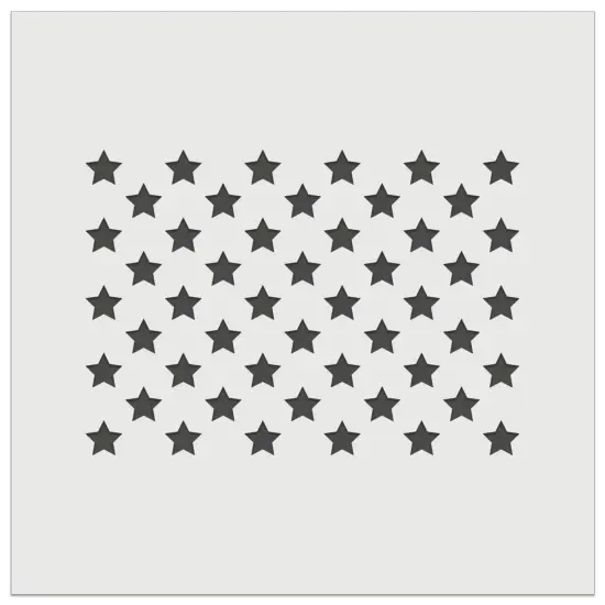 50 Stars to the American Flag USA United States Wall Cookie DIY Craft Reusable Stencil {2}