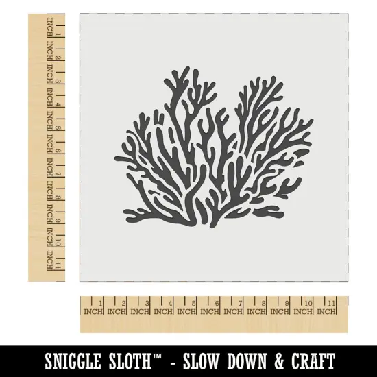 Coral Reef Ocean Wall Cookie DIY Craft Reusable Stencil {1}