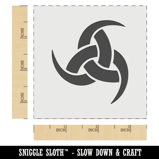 Horns of Odin Triple Viking Symbol Wall Cookie DIY Craft Reusable Stencil {6}