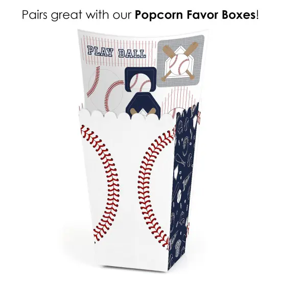 Big Dot of Happiness Batter Up - Baseball - Baby Shower or Birthday Party Favor Sticker Set - 12 Sheets - 120 Stickers {7}