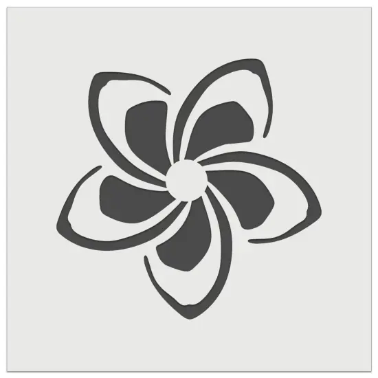Plumeria Beautiful Tropical Spiral Flower Wall Cookie DIY Craft Reusable Stencil {7}