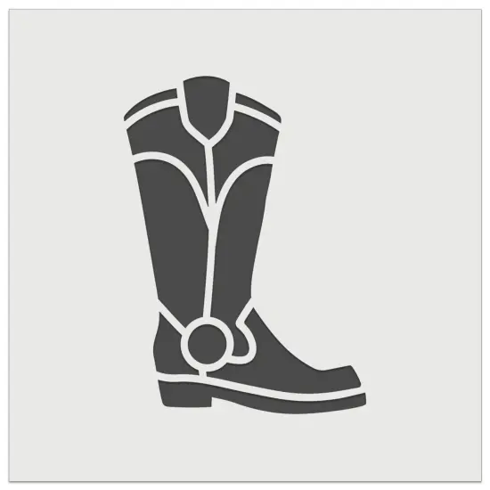Cowboy Boot Western Wall Cookie DIY Craft Reusable Stencil {7}