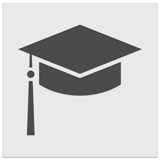 Graduation Cap Hat Wall Cookie DIY Craft Reusable Stencil {7}