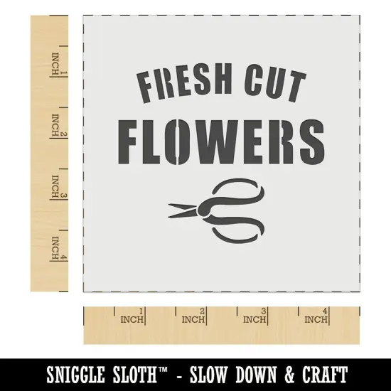 Fresh Cut Flowers Wall Cookie DIY Craft Reusable Stencil {6}
