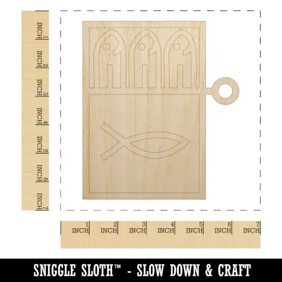 Can of Sardines Unfinished Wood Shape Piece Cutout for DIY Craft Projects {1}