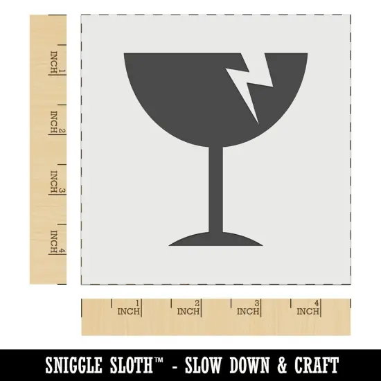 Fragile Glass Icon Wall Cookie DIY Craft Reusable Stencil {6}