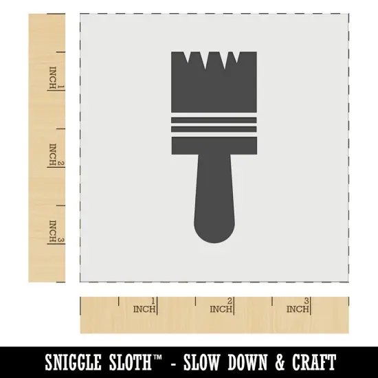 Paintbrush Icon Wall Cookie DIY Craft Reusable Stencil {5}