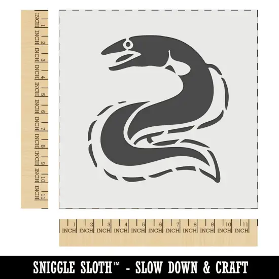 Eel Conger Long Fish Wall Cookie DIY Craft Reusable Stencil {1}