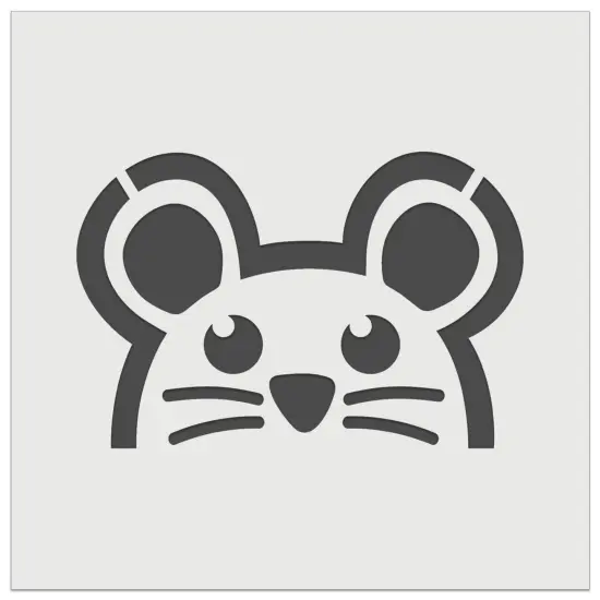 Peeking Mouse Wall Cookie DIY Craft Reusable Stencil {7}