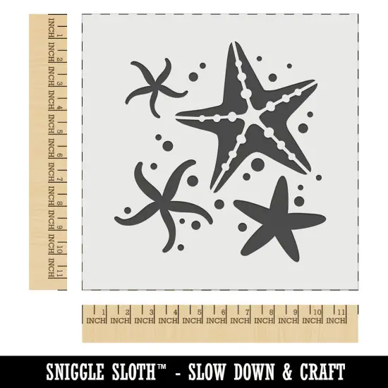 Ocean Starfish Sea Stars Wall Cookie DIY Craft Reusable Stencil {1}