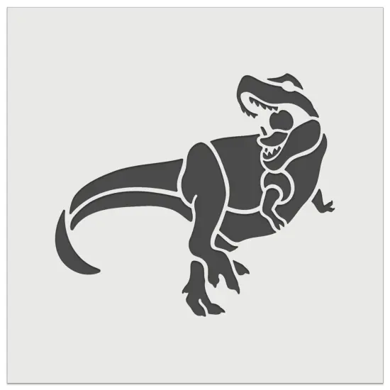Tyrannosaurus Rex Dinosaur Roaring Wall Cookie DIY Craft Reusable Stencil {2}
