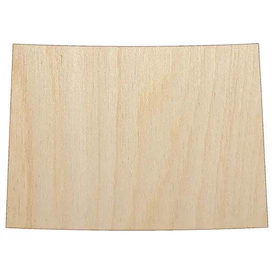 Colorado State Silhouette Unfinished Wood Shape Piece Cutout for DIY Craft Projects {7}