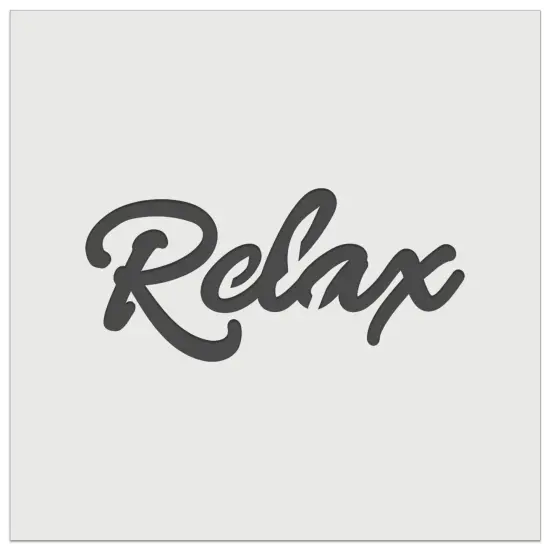 Relax Fun Text Wall Cookie DIY Craft Reusable Stencil {7}