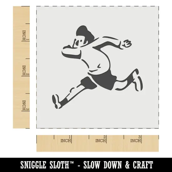 Cartoon Running Man Exercise Wall Cookie DIY Craft Reusable Stencil {5}