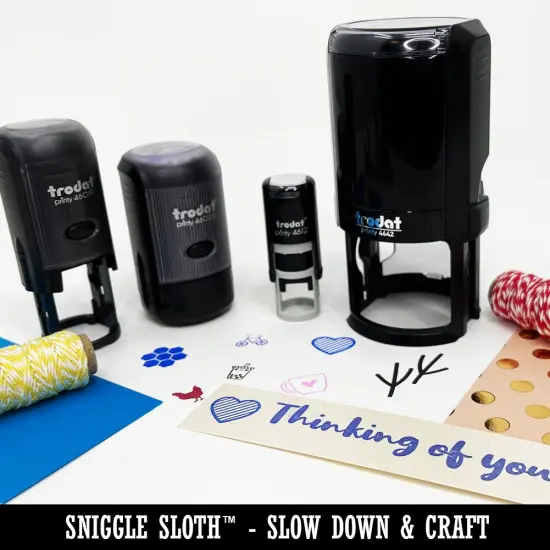 Sweet Birdhouse with Heart Self-Inking Rubber Stamp for Stamping Crafting Planners Black {3}