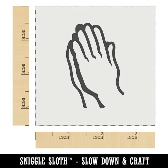 Praying Hands Wall Cookie DIY Craft Reusable Stencil {5}