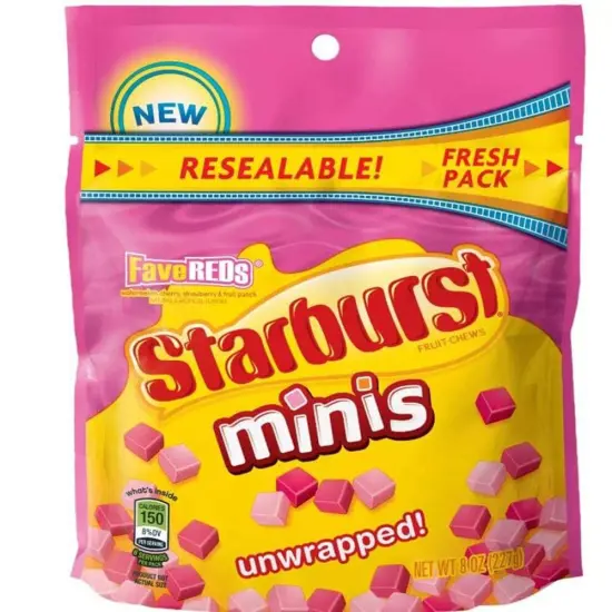 STARBURST 8 OZ CHERRY CHEWY CANDY (Case of 8) {1}