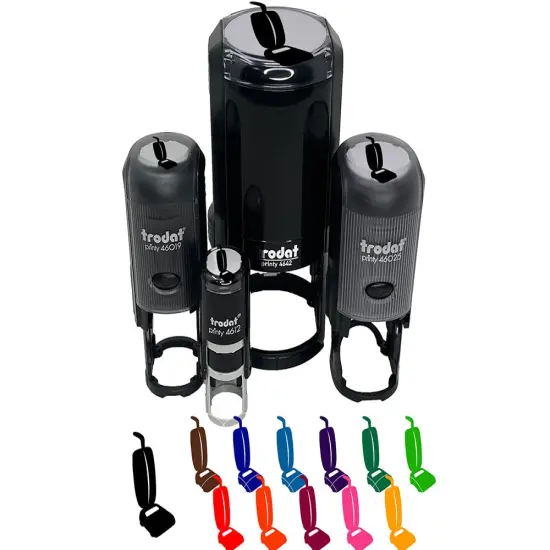 Upright Vacuum Cleaner Cleaning Self-Inking Rubber Stamp for Stamping Crafting Planners Orange {7}