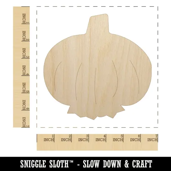 Garlic Doodle Unfinished Wood Shape Piece Cutout for DIY Craft Projects {1}