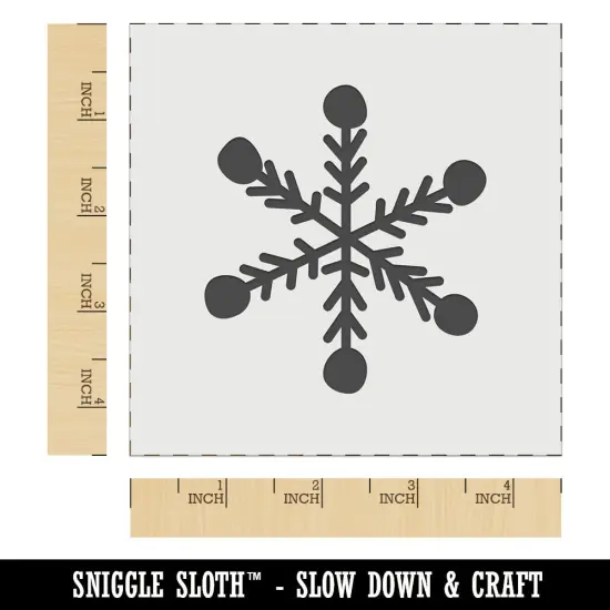 Snowflake Doodle Winter Wall Cookie DIY Craft Reusable Stencil {6}