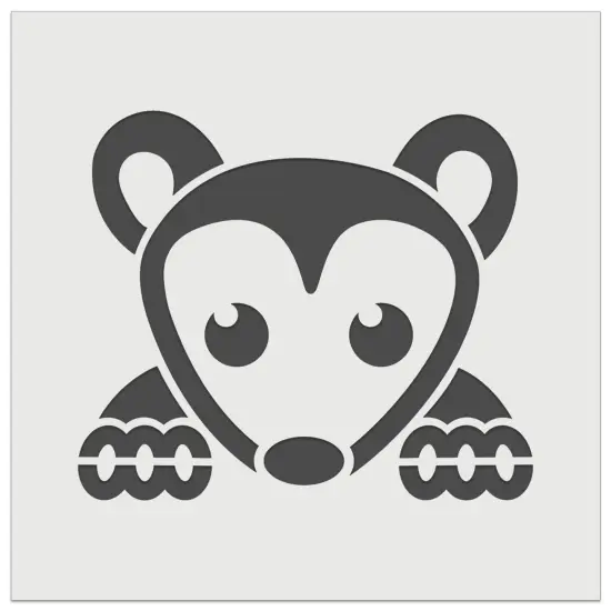 Peeking Possum Opossum Wall Cookie DIY Craft Reusable Stencil {7}