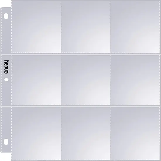 Enday Top Loading 9-Pockets Sports Card Holder (25 Pk) {1}