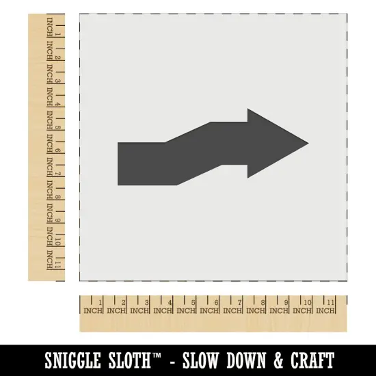 Cute Crooked Arrow Solid Wall Cookie DIY Craft Reusable Stencil {1}