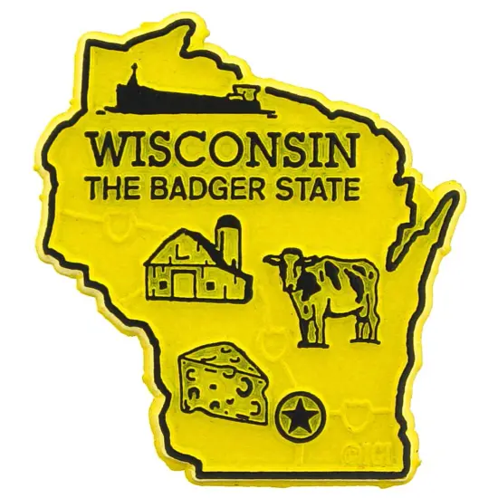 Wisconsin Refrigerator Magnet 2" {1}
