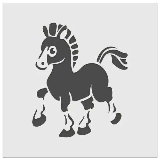Prancing Pony Horse Mule Wall Cookie DIY Craft Reusable Stencil {7}