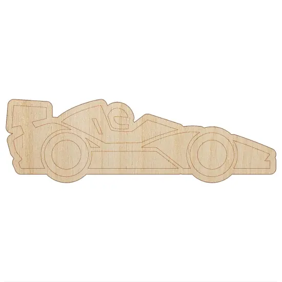 Racing Car Racecar Vehicle Automobile Unfinished Wood Shape Piece Cutout for DIY Craft Projects {2}