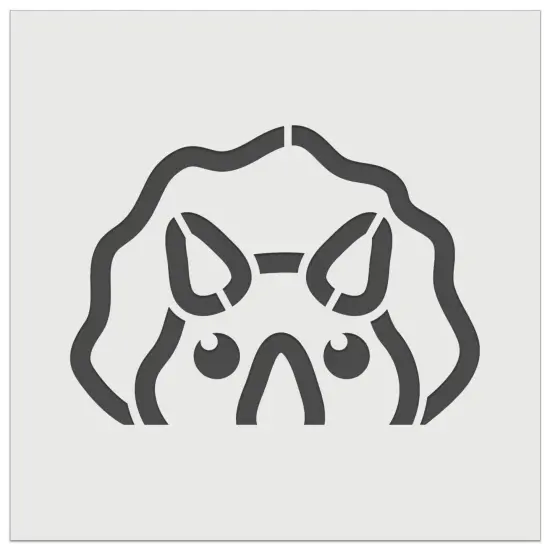 Peeking Dinosaur Triceratops Wall Cookie DIY Craft Reusable Stencil {7}