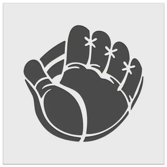 Baseball Catchers Mitt Gloves Wall Cookie DIY Craft Reusable Stencil {7}