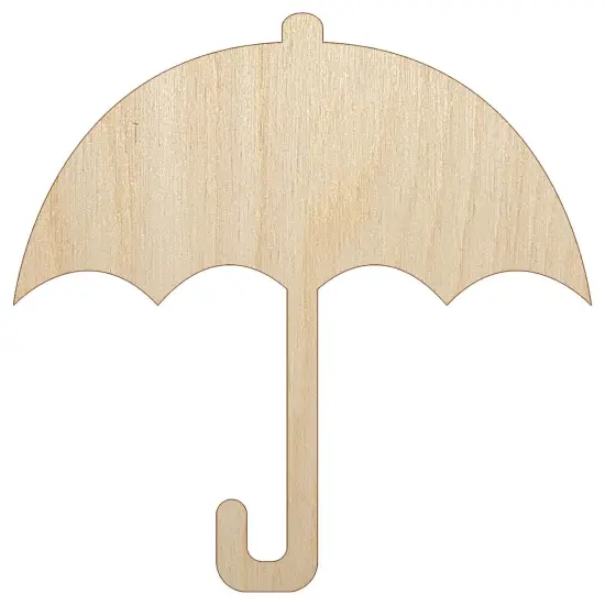 Umbrella Keep Dry Icon Unfinished Wood Shape Piece Cutout for DIY Craft Projects {2}