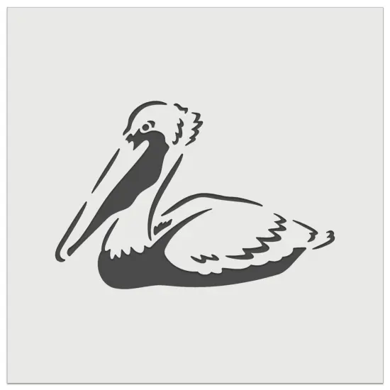 Brown Pelican Wall Cookie DIY Craft Reusable Stencil {7}