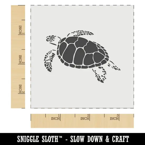 Swimming Sea Turtle Wall Cookie DIY Craft Reusable Stencil {6}