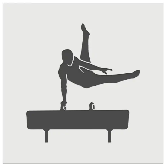 Pommel Horse Artistic Gymnastics Wall Cookie DIY Craft Reusable Stencil {7}