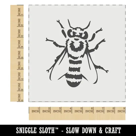 European Honey Bee Insect Beekeeping Wall Cookie DIY Craft Reusable Stencil {1}