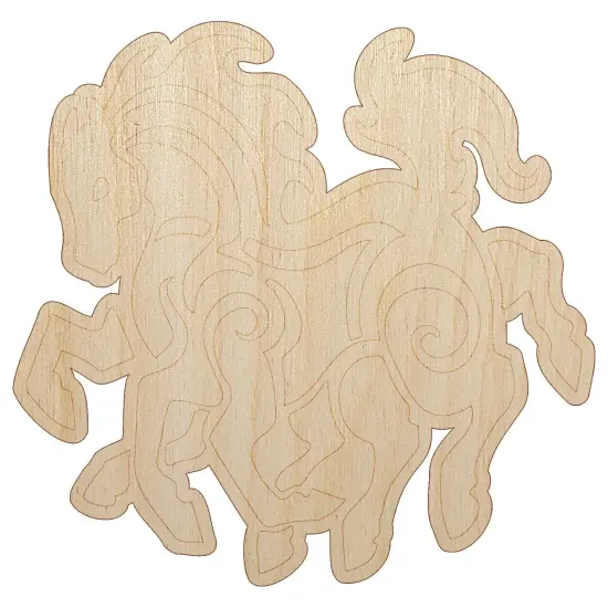 Sleipnir Norse Mythology Eight Legged Horse Unfinished Wood Shape Piece Cutout for DIY Craft Projects {7}
