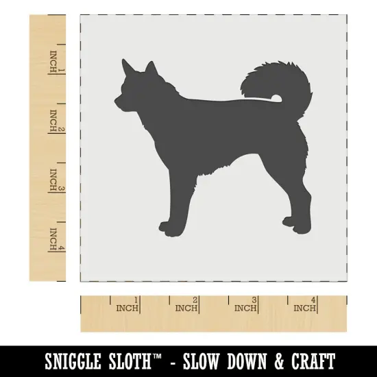 Alaskan Klee Kai Dog Solid Wall Cookie DIY Craft Reusable Stencil {6}