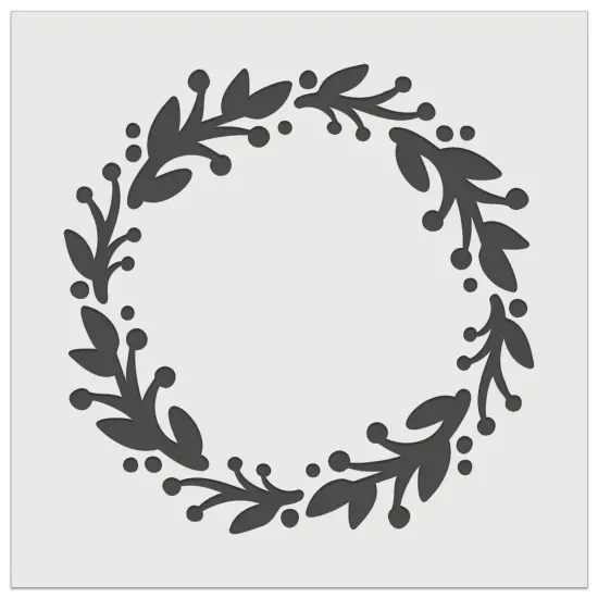 Wreath Decorative Wall Cookie DIY Craft Reusable Stencil {7}