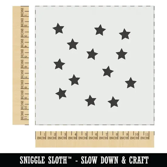 Scattered Stars Wall Cookie DIY Craft Reusable Stencil {1}