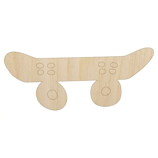 Skate Board Boarding Doodle Unfinished Wood Shape Piece Cutout for DIY Craft Projects {7}