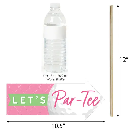 Big Dot of Happiness Funny Golf Girl - Pink Birthday Party or Baby Shower Photo Booth Props Kit - 10 Piece {4}
